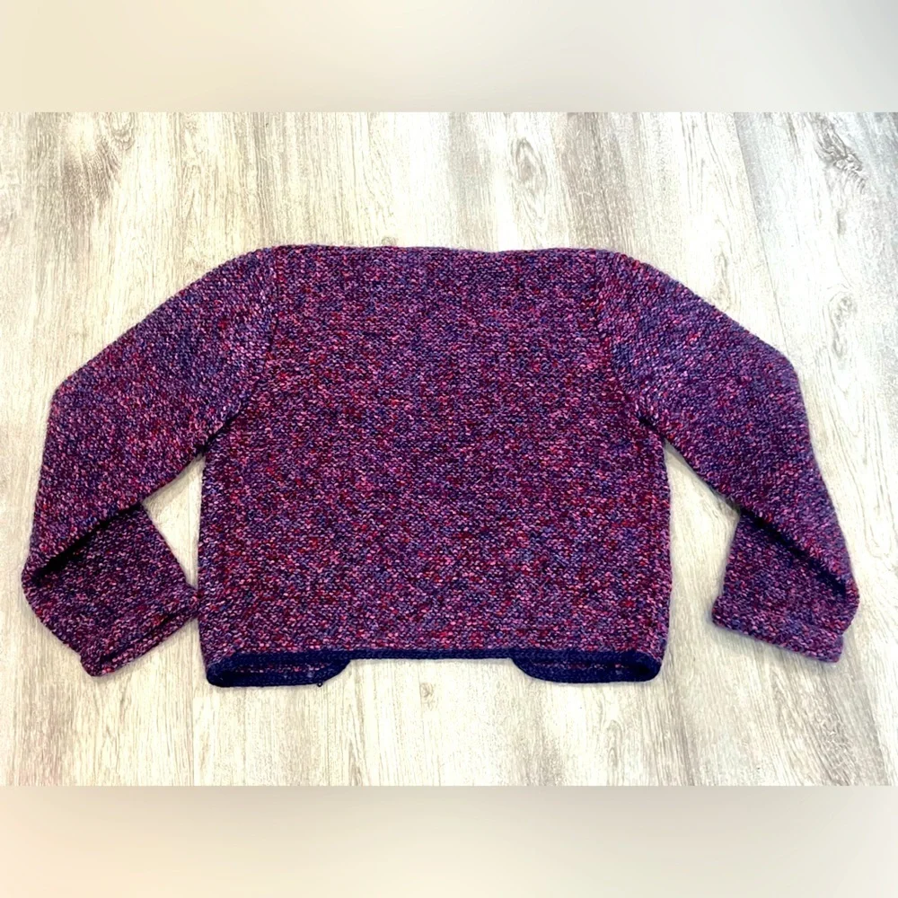 VTG hand knit cardigan sweater Womens XS / S - Picture 3 of 5